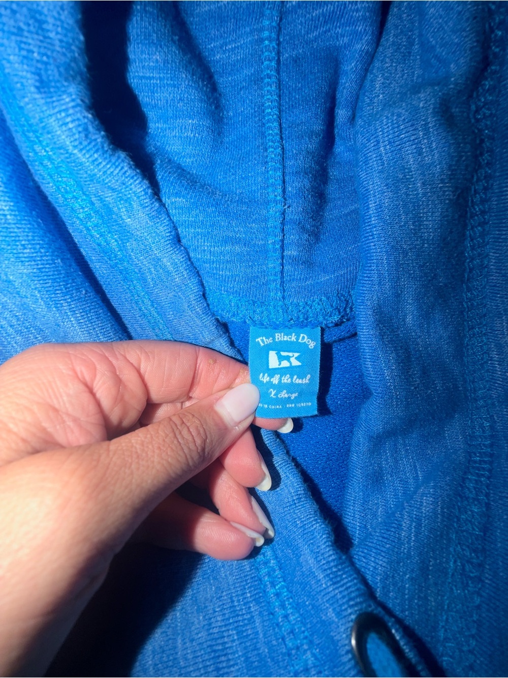 The Black Dog royal blue sweatshirt